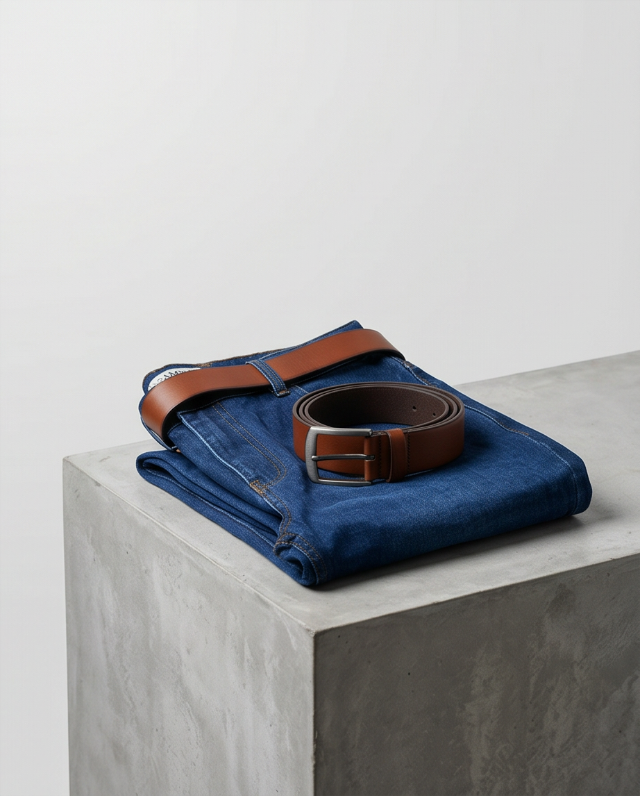 Men’s Regular Fit Denim with Contrast Pocket Detail
