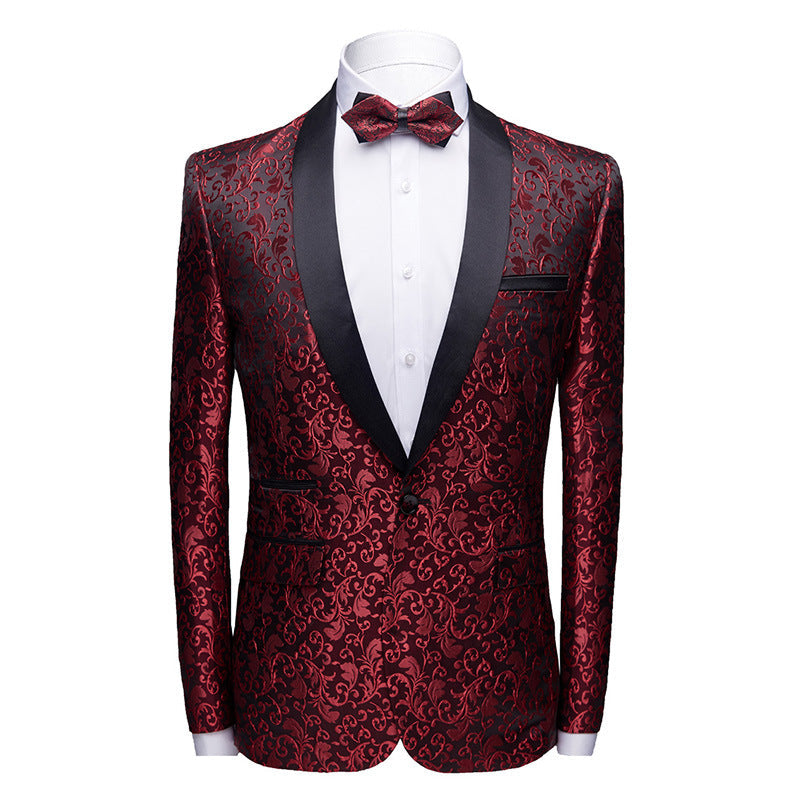3 Piece Suit Slim Fit Blazer Pants & Vest Men's