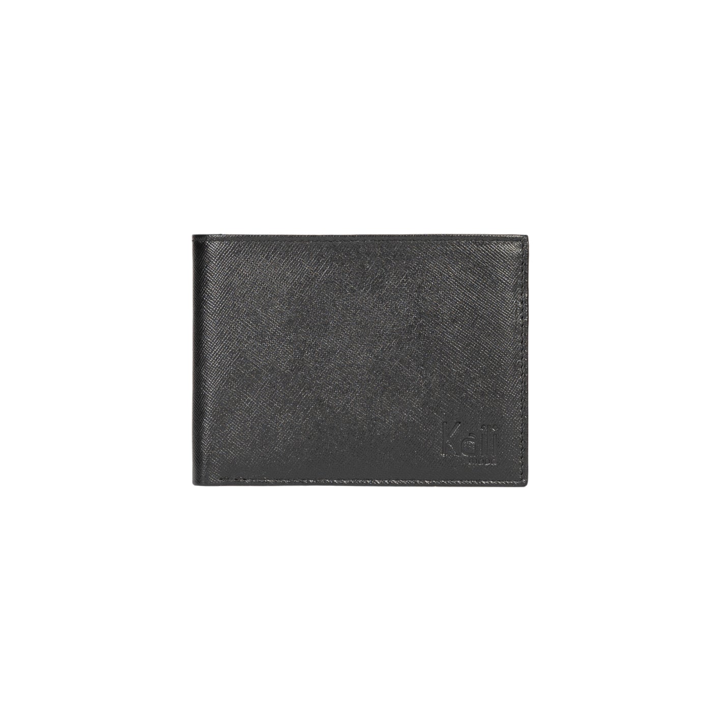 K10812AB | Men's Wallet in Saffiano Genuine Leather. Black color. 8 slots for credit cards. Size when closed: 12.5 x 9.5 x 1 cm. Packaging: hard bottom/cover Gift Box