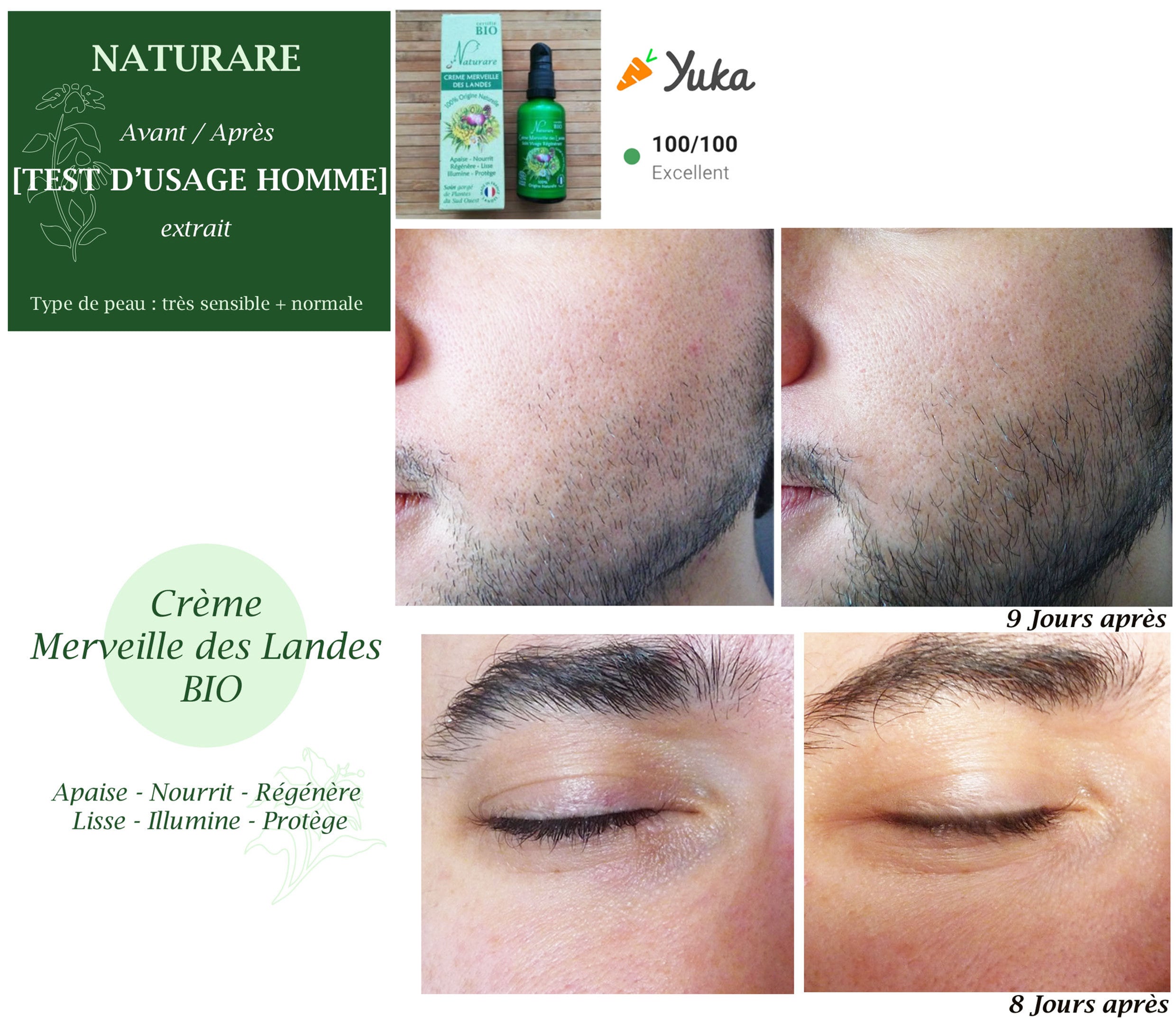 MERVEILLE DES LANDES BIO - Soin de peau Sensible Régénération Intégrale Visage
